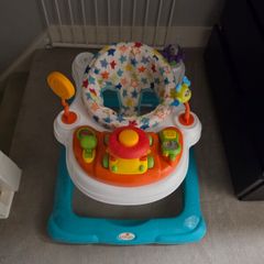 Babylo Twist About Baby Walker with Activities and Electronic Games, Height Adjustable and 120 degree padded