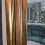 Large Antique Style Gold Bronze Mirror Image 4