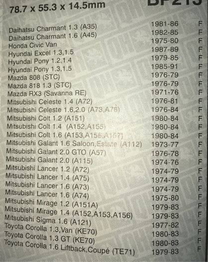 Genuine Toyota Brake pads 04491-12141