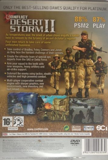 Conflict: Desert Storm 2 [2003] (Playstation 2 Game) [PAL]