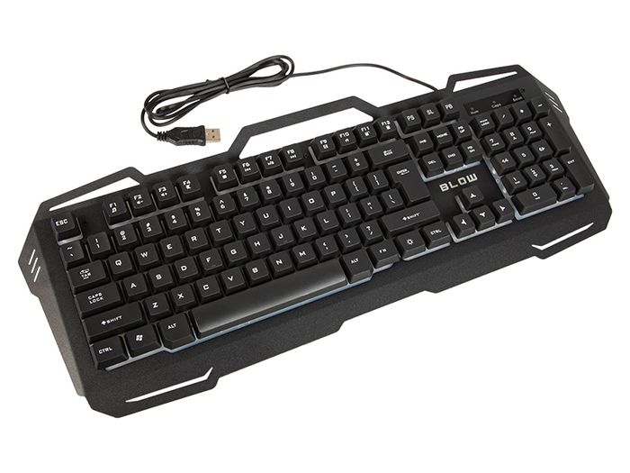 New 104 Keys Cold Metal Steel LED USB Wired Gaming PC Keyboard Computer #1199