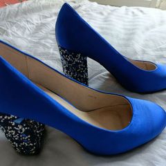 Amy Huberman Bourbon blue shoes uk5
