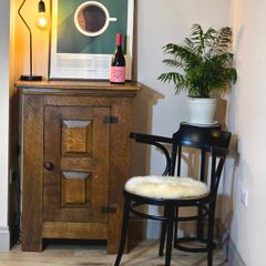 Mid-Century Solid Oak Cabinet
