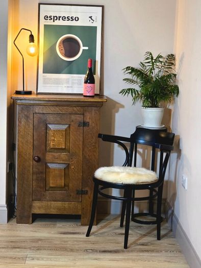 Mid-Century Solid Oak Cabinet