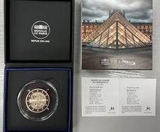 France 2 Euro Commemorative Coin 2025 - The Louvre Museum. Proof.