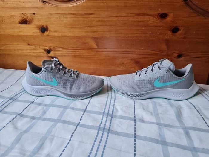 2019 nike air zoom pegasus 37 Size 4.5 eu 38 grey/blue in excellent condition