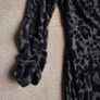 Marks and Spencer Black Leopard Velour-feel Midi Dress, Size 10 Image 4