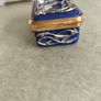 Rare 2003 Franz Porcelain Seagull Decor Jeweled blue gold and silver rectangular Trinket Box RETIRED Image 7