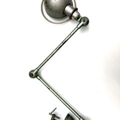 Vintage Jielde Double Arm Clamp Lamp Original French Industrial Light