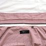 EXCLUSIVE Zegna Sport Plaid Shirt Men Adult L Orange White Long Sleeve Image 3