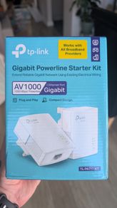 TP-Link V1000 Powerline Kit 1-Port Gigabit Powerline Network Adapters