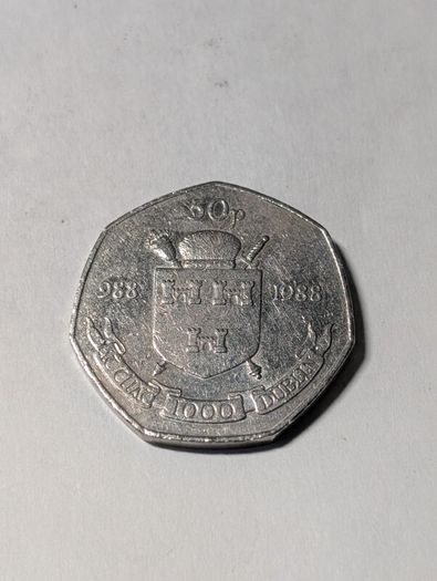 Dublin Millennium 50 pence