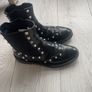 Balenciaga Black Studded Leather Boots Image 2