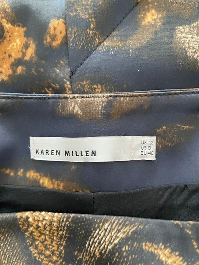 Karen Millen Ruffle Detail Pencil Skirt - Size 12