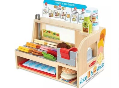Melissa & Doug Wooden Sandwich Counter