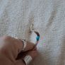 sterling silver bangle with turquoise stone Image 3