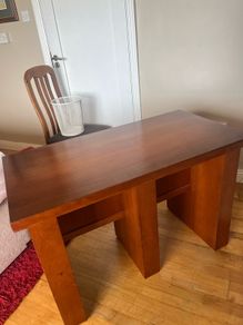 Beautiful hard wood side table can be used as a desk or dressing table or in a hall way