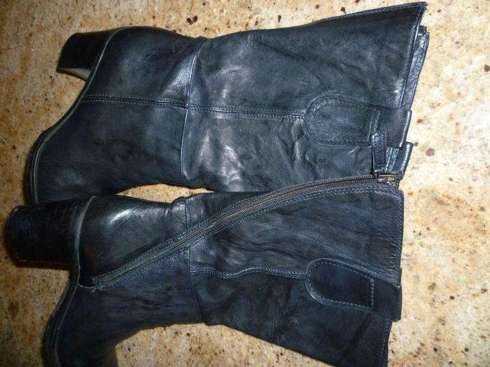 Manas Designer Black Leather boots. Soft All Leather High heel Italian. Uk 6.5 Eu 40. Excellent condition.