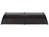 Door Canopy Black 240x100 cm PC