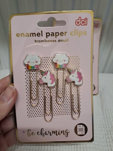 Cute Enamel Unicorn Paper Clips
