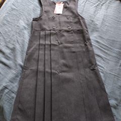 M & S grey pinafore, 8-9 yrs