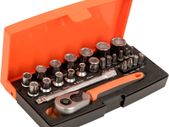 SL25 Ratchet Socket Set, Metric 1/4
