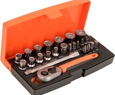 SL25 Ratchet Socket Set, Metric 1/4" Drive, 25 Pieces