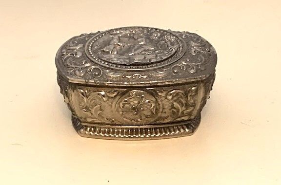 Antique Silver Plated Trinket Box