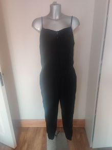 M&S casual Black strappy jumpsuit size UK18 EU46 Postage included