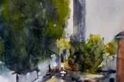 old  clondalkin village watercolour