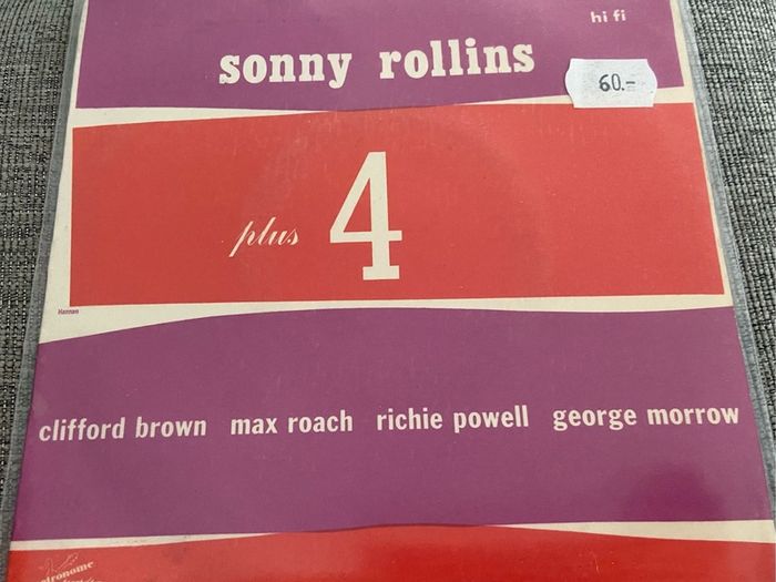 Sonny Rollins Plus 4 7" ep vinyl record jazz