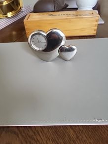 Clock heart shaped