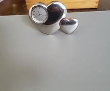 Clock heart shaped