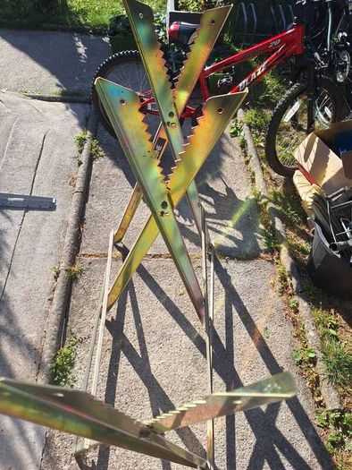 steel saw horse