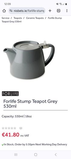 For life Teapot Green Suki tea rrp41