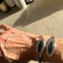 Vintage Solid Silver Mexican Taxco Bracelet Sodalite Stones Image 9