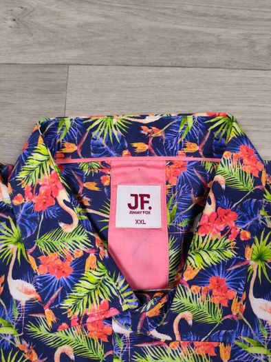 New Jimmy Fox Flamingo Patterned Shirt Mens XL/XXL