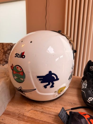 Go kart racing equipment - helmet, rainsuit, boots, gloves and more