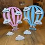 Personalized Birth Announcement Hot Air Balloon Image 4