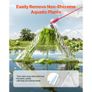 24in Aquatic Weed Rake, 3-Sided Lake Weed Rake with Handle, Portable and Foldable Pond Water Grass Razor, Stainless Steel Throwable Floating Image 7