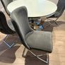 Round Dining Table & 5 Velvet Chairs Image 6