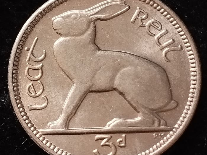 Ireland - 1968 - 3 Pence - Hare - UNC - KM.12a - [2077]