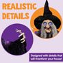 72 Inch Hanging Animated Talking Witch Decoration with Light-up Eyes and Sound Activation Function for Halloween Haunted House Prop Image 4