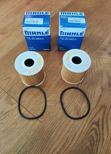 2 X Mahle Oil Filters ( Pn: Ox 339/2 D & Lr030778g)