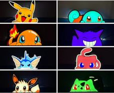 Pokemon Light Boxes LED Lamp for Mancave or Gaming Setup