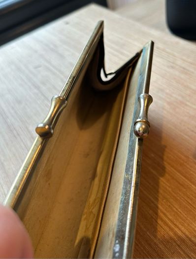 Vintage Suede Leather Clutch Bag