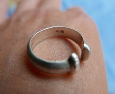 Vintage Sterling Silver Ring 5.g