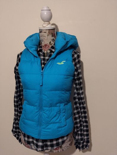 Hollister Bodywarmer fleece lined Gilet Jacket