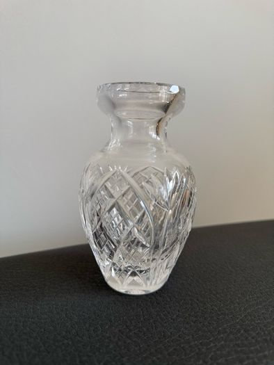 Heritage Irish Crystal small bulbous crystal vase.