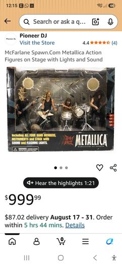 McFarlanes Metallica series 1 'And Justice For All' collectable